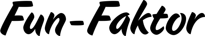 Vorschau des Bootsnamens "Fun-Faktor" als Schriftzug für "Bootsbeschriftung Klassisch 19"