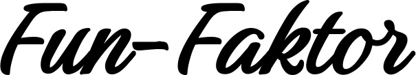 Vorschau des Bootsnamens "Fun-Faktor" als Schriftzug für "Bootsbeschriftung Klassisch 48"