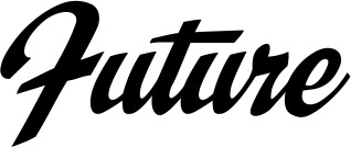 Vorschau des Bootsnamens "Future" als Schriftzug für "Bootsbeschriftung Klassisch 29"