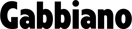 Vorschau des Bootsnamens "Gabbiano" als Schriftzug für "Bootsbeschriftung Fett 24"