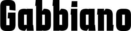 Vorschau des Bootsnamens "Gabbiano" als Schriftzug für "Bootsbeschriftung Fett 41"