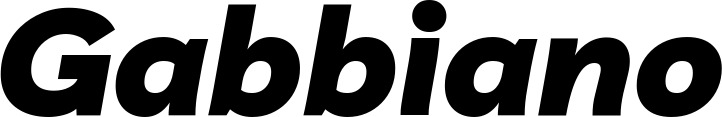 Vorschau des Bootsnamens "Gabbiano" als Schriftzug für "Bootsbeschriftung Kursiv 06"