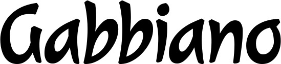 Vorschau des Bootsnamens "Gabbiano" als Schriftzug für "Bootsbeschriftung Klassisch 72"