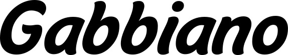 Vorschau des Bootsnamens "Gabbiano" als Schriftzug für "Bootsbeschriftung Klassisch 14"