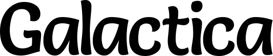 Vorschau des Bootsnamens "Galactica" als Schriftzug für "Bootsbeschriftung Klassisch 94"