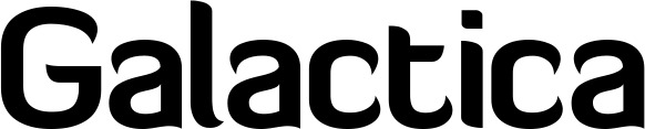 Vorschau des Bootsnamens "Galactica" als Schriftzug für "Bootsbeschriftung Normal 06"