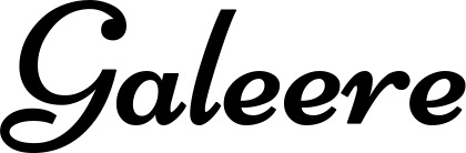 Vorschau des Bootsnamens "Galeere" als Schriftzug für "Bootsbeschriftung Klassisch 84"