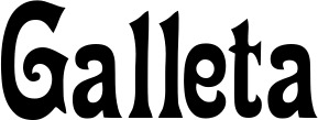 Vorschau des Bootsnamens "Galleta" als Schriftzug für "Bootsbeschriftung Neu 44"