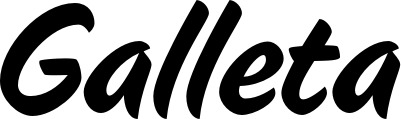 Vorschau des Bootsnamens "Galleta" als Schriftzug für "Bootsbeschriftung Klassisch 19"