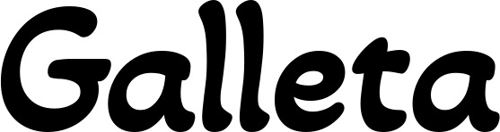 Vorschau des Bootsnamens "Galleta" als Schriftzug für "Bootsbeschriftung Klassisch 103"