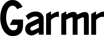 Vorschau des Bootsnamens "Garmr" als Schriftzug für "Bootsbeschriftung Neu 66"