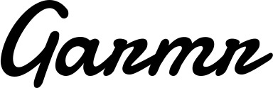 Vorschau des Bootsnamens "Garmr" als Schriftzug für "Bootsbeschriftung Klassisch 61"