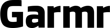 Vorschau des Bootsnamens "Garmr" als Schriftzug für "Bootsbeschriftung Neu 35"
