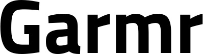 Vorschau des Bootsnamens "Garmr" als Schriftzug für "Bootsbeschriftung Fett 38"