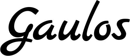 Vorschau des Bootsnamens "Gaulos" als Schriftzug für "Bootsbeschriftung Klassisch 77"