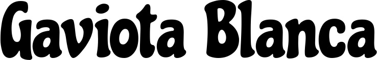 Vorschau des Bootsnamens "Gaviota Blanca" als Schriftzug für "Bootsbeschriftung Neu 41"
