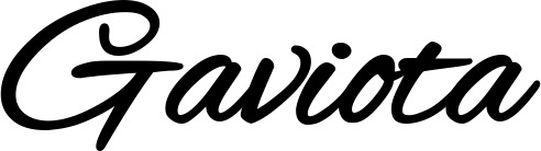 Vorschau des Bootsnamens "Gaviota" als Schriftzug für "Bootsbeschriftung Klassisch 35"