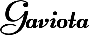 Vorschau des Bootsnamens "Gaviota" als Schriftzug für "Bootsbeschriftung Klassisch 76-A"