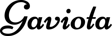 Vorschau des Bootsnamens "Gaviota" als Schriftzug für "Bootsbeschriftung Klassisch 84"