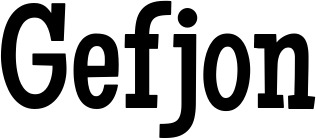 Vorschau des Bootsnamens "Gefjon" als Schriftzug für "Bootsbeschriftung Neu 54"
