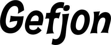 Vorschau des Bootsnamens "Gefjon" als Schriftzug für "Bootsbeschriftung Klassisch 23"