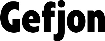 Vorschau des Bootsnamens "Gefjon" als Schriftzug für "Bootsbeschriftung Fett 24"