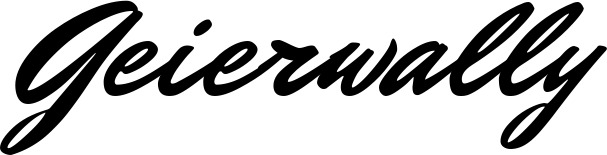 Vorschau des Bootsnamens "Geierwally" als Schriftzug für "Bootsbeschriftung Klassisch 82"