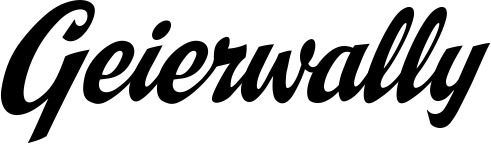 Vorschau des Bootsnamens "Geierwally" als Schriftzug für "Bootsbeschriftung Klassisch 29"