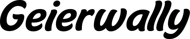 Vorschau des Bootsnamens "Geierwally" als Schriftzug für "Bootsbeschriftung Klassisch 14"