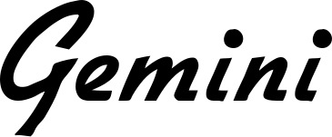 Vorschau des Bootsnamens "Gemini" als Schriftzug für "Bootsbeschriftung Klassisch 66"