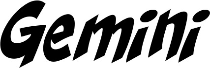 Vorschau des Bootsnamens "Gemini" als Schriftzug für "Bootsbeschriftung Klassisch 31"