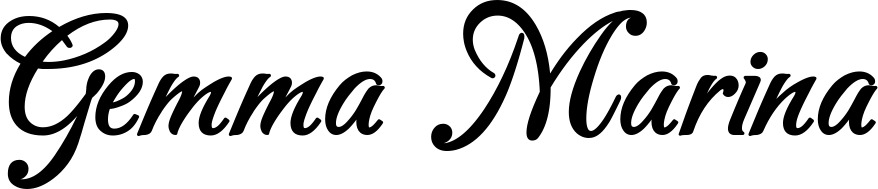 Vorschau des Bootsnamens "Gemma Marina" als Schriftzug für "Bootsbeschriftung Klassisch 50"