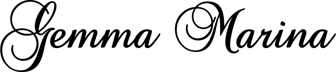 Vorschau des Bootsnamens "Gemma Marina" als Schriftzug für "Bootsbeschriftung Klassisch 02-A"