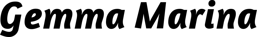 Vorschau des Bootsnamens "Gemma Marina" als Schriftzug für "Bootsbeschriftung Kursiv 01"