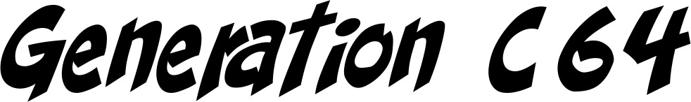Vorschau des Bootsnamens "Generation C64" als Schriftzug für "Bootsbeschriftung Klassisch 31"