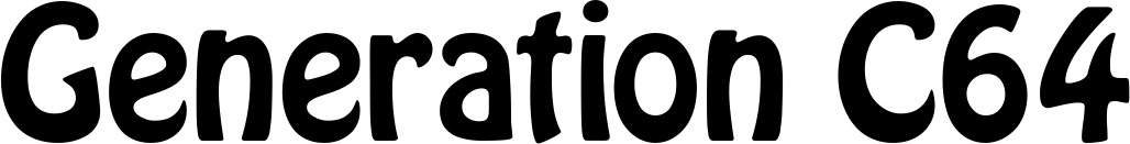 Vorschau des Bootsnamens "Generation C64" als Schriftzug für "Bootsbeschriftung Fett 01"
