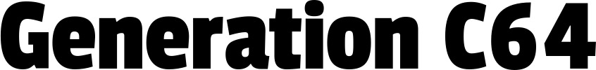 Vorschau des Bootsnamens "Generation C64" als Schriftzug für "Bootsbeschriftung Fett 30"