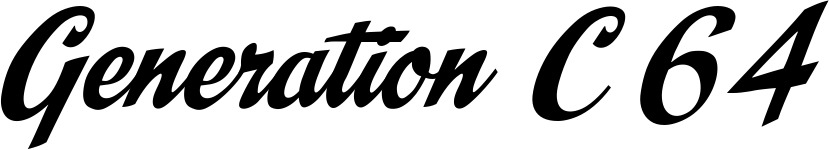 Vorschau des Bootsnamens "Generation C64" als Schriftzug für "Bootsbeschriftung Klassisch 29"