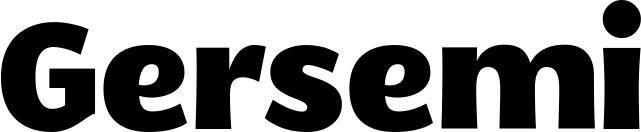 Vorschau des Bootsnamens "Gersemi" als Schriftzug für "Bootsbeschriftung Fett 05"