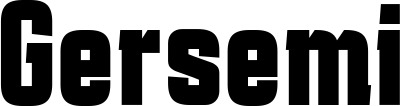 Vorschau des Bootsnamens "Gersemi" als Schriftzug für "Bootsbeschriftung Fett 41"