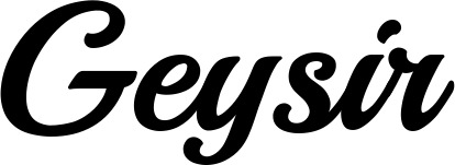 Vorschau des Bootsnamens "Geysir" als Schriftzug für "Bootsbeschriftung Klassisch 86"