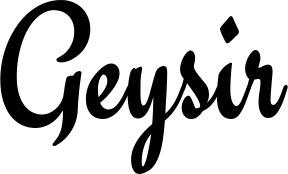 Vorschau des Bootsnamens "Geysir" als Schriftzug für "Bootsbeschriftung Klassisch 63"