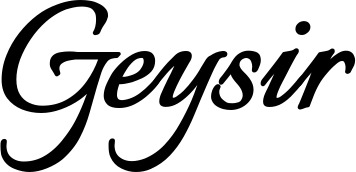 Vorschau des Bootsnamens "Geysir" als Schriftzug für "Bootsbeschriftung Klassisch 58"