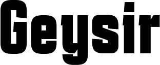 Vorschau des Bootsnamens "Geysir" als Schriftzug für "Bootsbeschriftung Fett 41"
