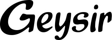 Vorschau des Bootsnamens "Geysir" als Schriftzug für "Bootsbeschriftung Klassisch 15"