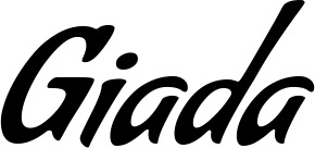 Vorschau des Bootsnamens "Giada" als Schriftzug für "Bootsbeschriftung Klassisch 57"