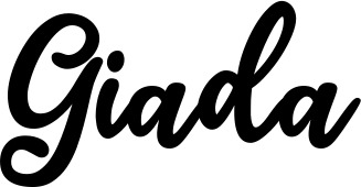 Vorschau des Bootsnamens "Giada" als Schriftzug für "Bootsbeschriftung Klassisch 74"