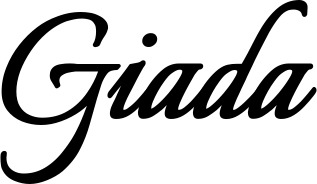 Vorschau des Bootsnamens "Giada" als Schriftzug für "Bootsbeschriftung Klassisch 58"