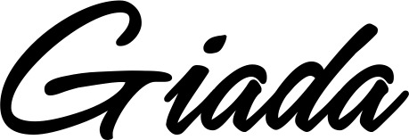 Vorschau des Bootsnamens "Giada" als Schriftzug für "Bootsbeschriftung Klassisch 71"