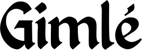 Vorschau des Bootsnamens "Gimlé" als Schriftzug für "Bootsbeschriftung Klassisch 06"